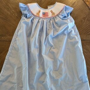 Stitchy fish toddler dress